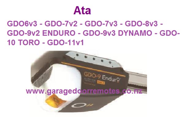 Ata Gdo 6V 7V 8V 9V 10 And 11V Series Garage Door Motor